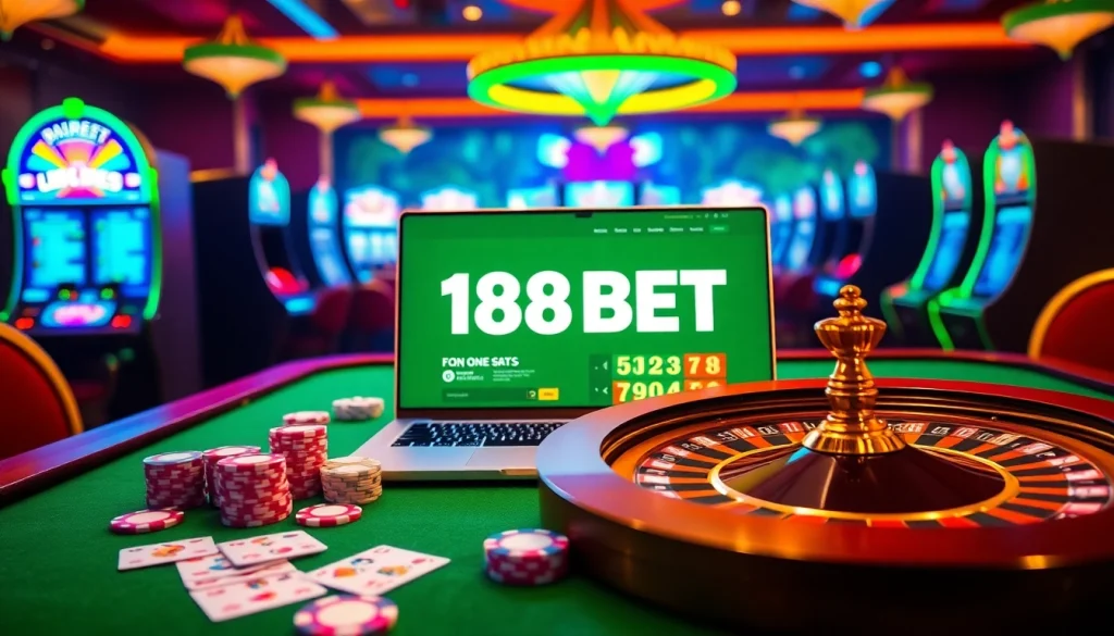 Experience the thrilling atmosphere at https://188bet.archi/ with vibrant casino elements and online gambling excitement.