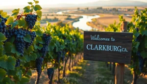 Enjoy picturesque views of Clarksburg CA vineyards and the serene Sacramento River.