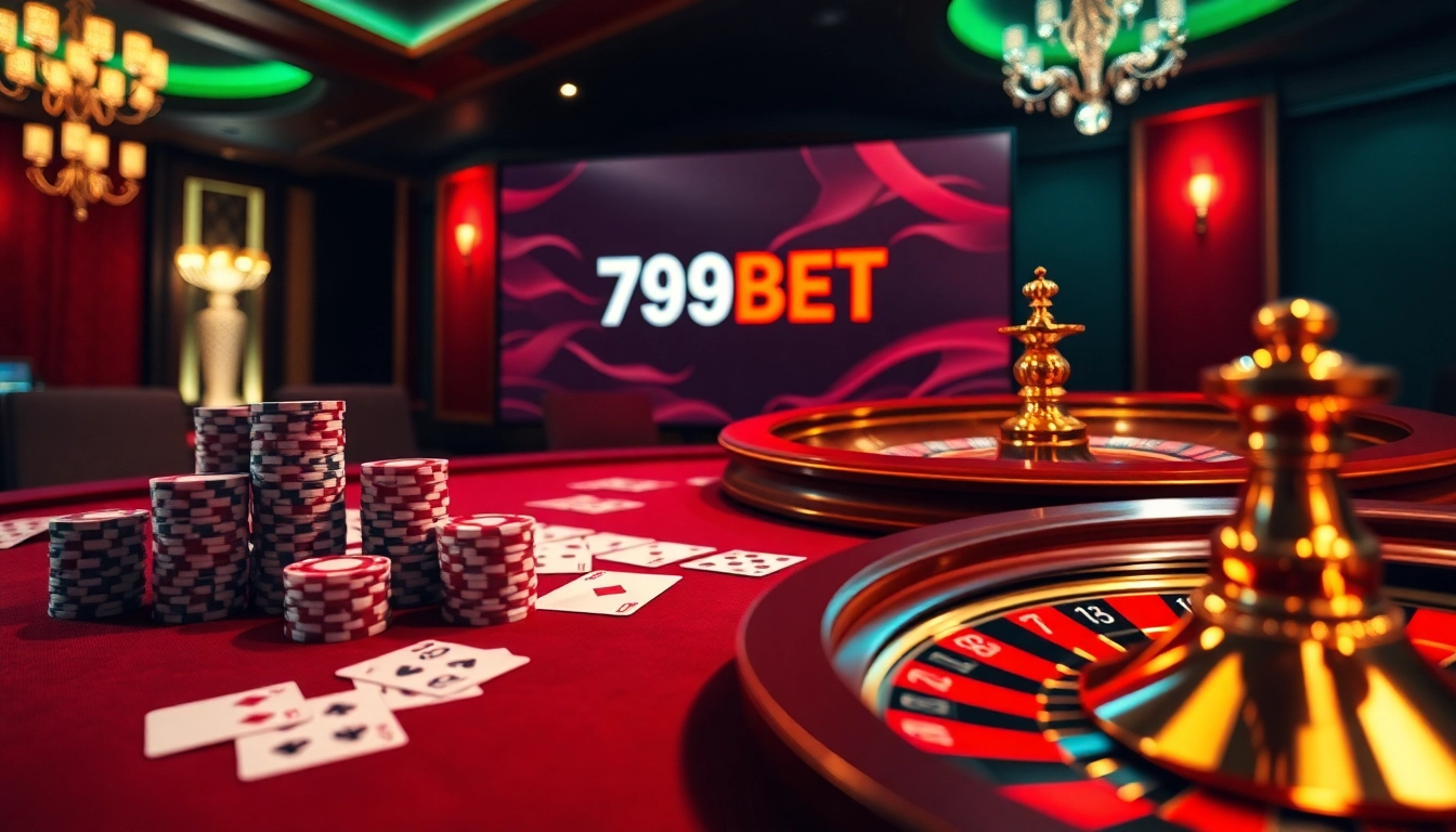 Experience the excitement of registering with 789BET at a luxurious casino table filled with cards and chips.