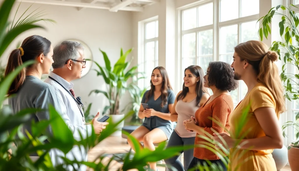 Engaging professionals discussing Medical Weight Loss Nyack strategies in a wellness studio.