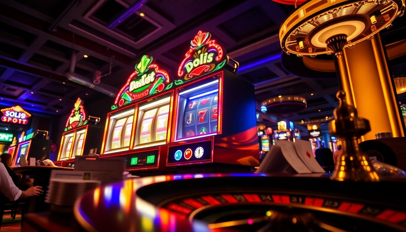 Experience the thrill of the doaslot slot in a luxurious casino setting.