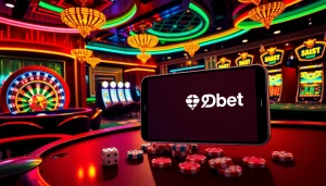 Catch the excitement of gaming action with 9Dbet Download on a luxurious casino table.