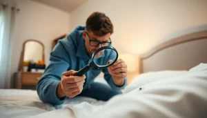 Inspect a bed for bed bugs by Affordable Bed Bug Exterminators expert in Milwaukee.