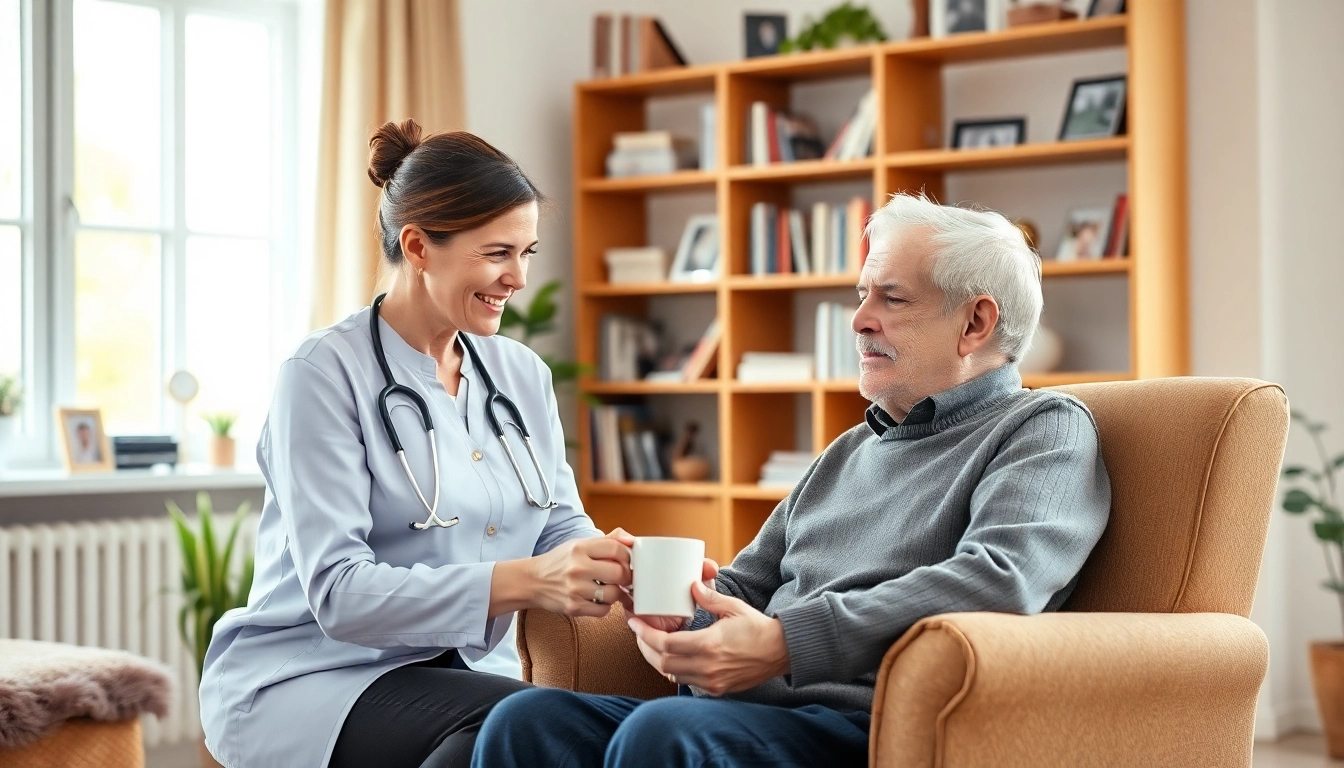 Caregiver providing compassionate senior care austin tx in a warm, homely environment.