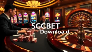 Experience the thrill of high-stakes gameplay with 5GBET Download cards and chips.