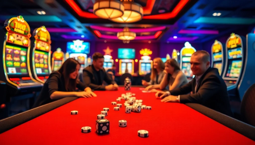 Engage in thrilling betting action at https://topclub.space/ with vibrant casino tables and lively players.