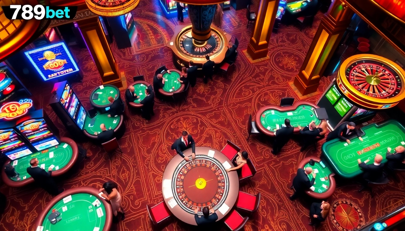 Witness thrilling gameplay moments at 789bet with vibrant casino ambiance.