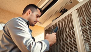 Technician performing ac repair phoenix az in a residential setting, ensuring optimal service quality.