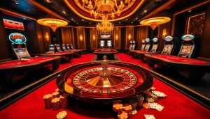 Experience thrilling gameplay at https://thabet77.sa.com/ with an engaging casino atmosphere featuring roulette, poker, and vibrant chips.