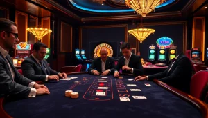 Players betting at an elegant Baccarat table in a luxurious casino environment featuring XX88 elements.