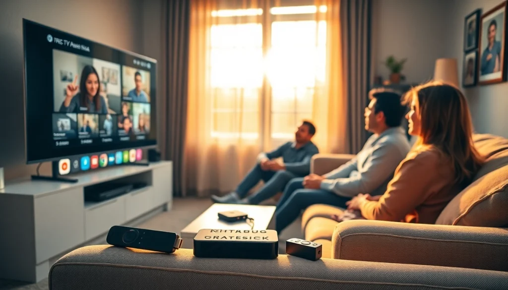 Stream high-quality channels from https://bosstv.ca in a cozy home setting with IPTV devices.