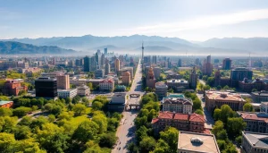 Experience the vibrant skyline of Almaty, Kazakhstan, at https://albmaftoh.com, showcasing its unique atmosphere.