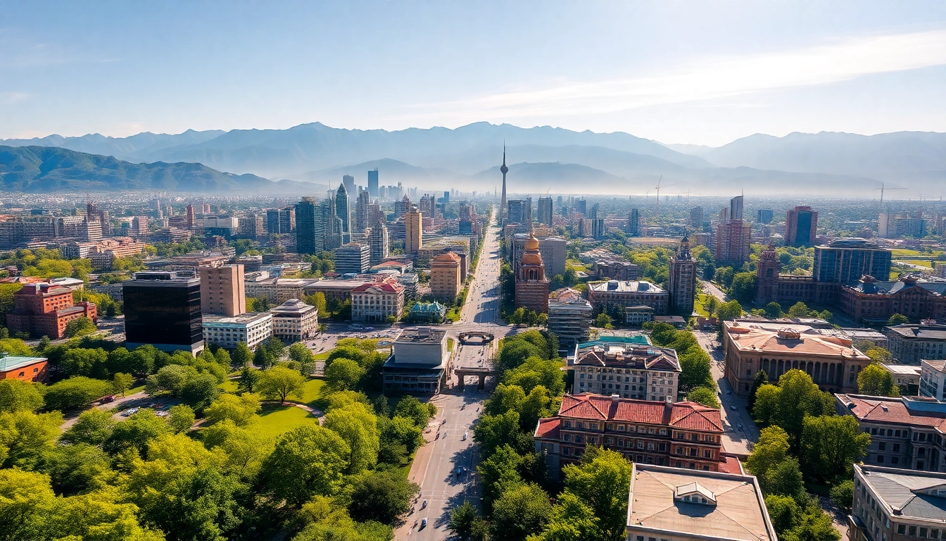 Experience the vibrant skyline of Almaty, Kazakhstan, at https://albmaftoh.com, showcasing its unique atmosphere.
