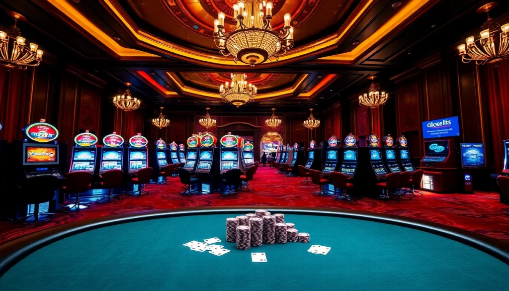 Engage in thrilling games at https://bl555.direct/ with luxurious poker tables and vibrant slot machines.