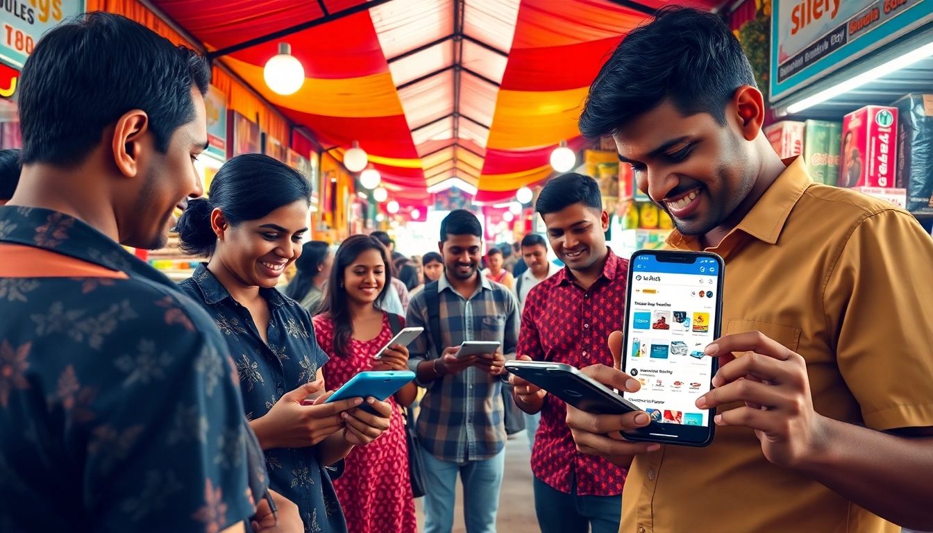 Engaging community scene showcasing users interacting with Hela Ads.