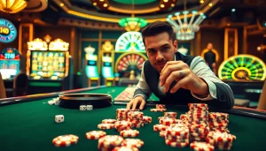 Experience the thrill of gambling with 1卡鑽石 shining on a luxurious poker table.