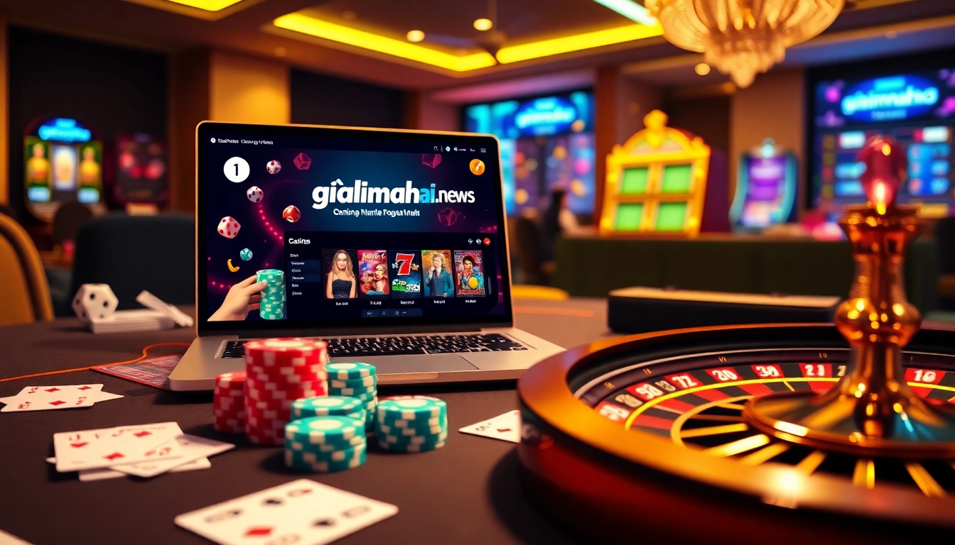 Experience luxury gaming with giaimanhacai.news, showcasing vibrant online casino action.