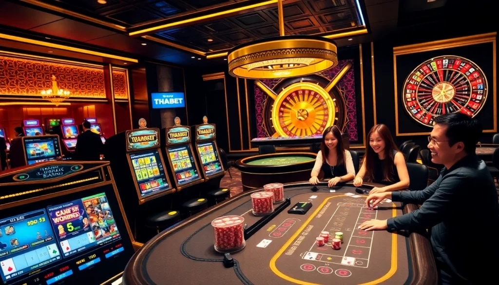 Experience the thrill of gambling at Trang Chủ THABET with vibrant casino games and excitement.