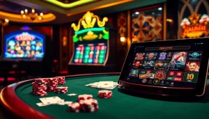 Rasakan keseruan di kasino utama obraltoto dengan meja poker, mesin slot, dan suasana yang dinamis.