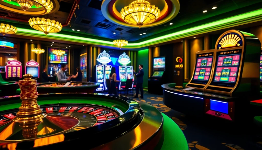 Experience the excitement of jun88 casino with vibrant tables and engaging online interfaces.