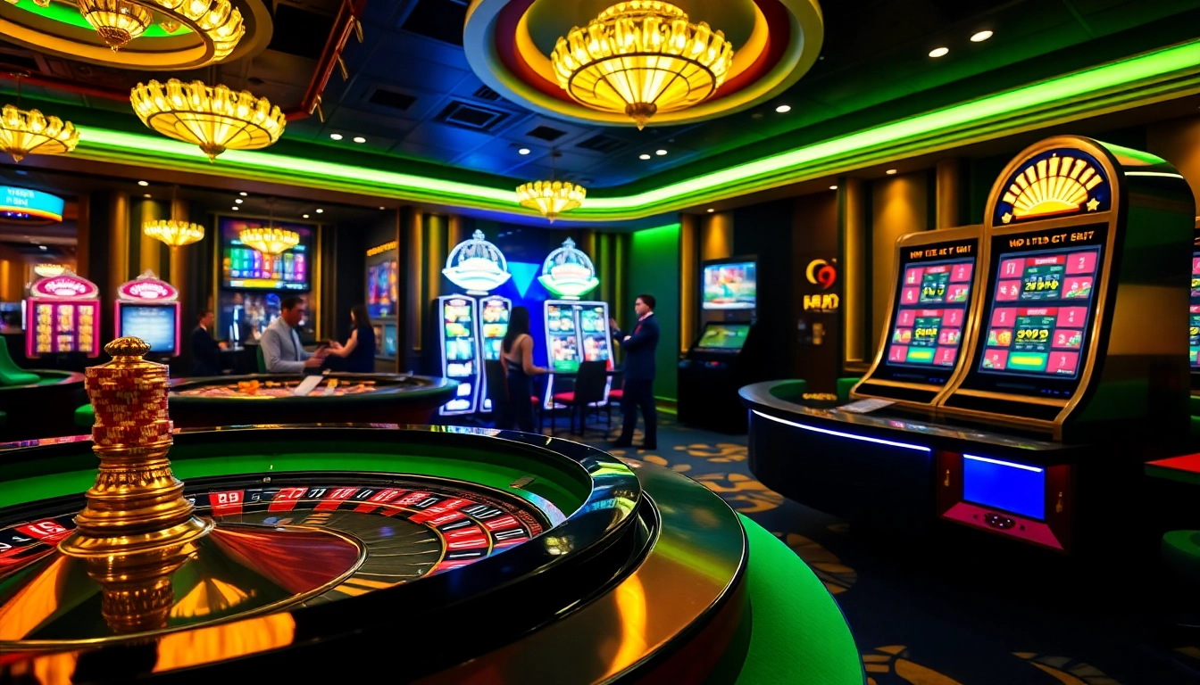 Experience the excitement of jun88 casino with vibrant tables and engaging online interfaces.