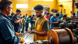 Students actively learning at hawaii trade schools, focusing on hands-on training in a supportive environment.