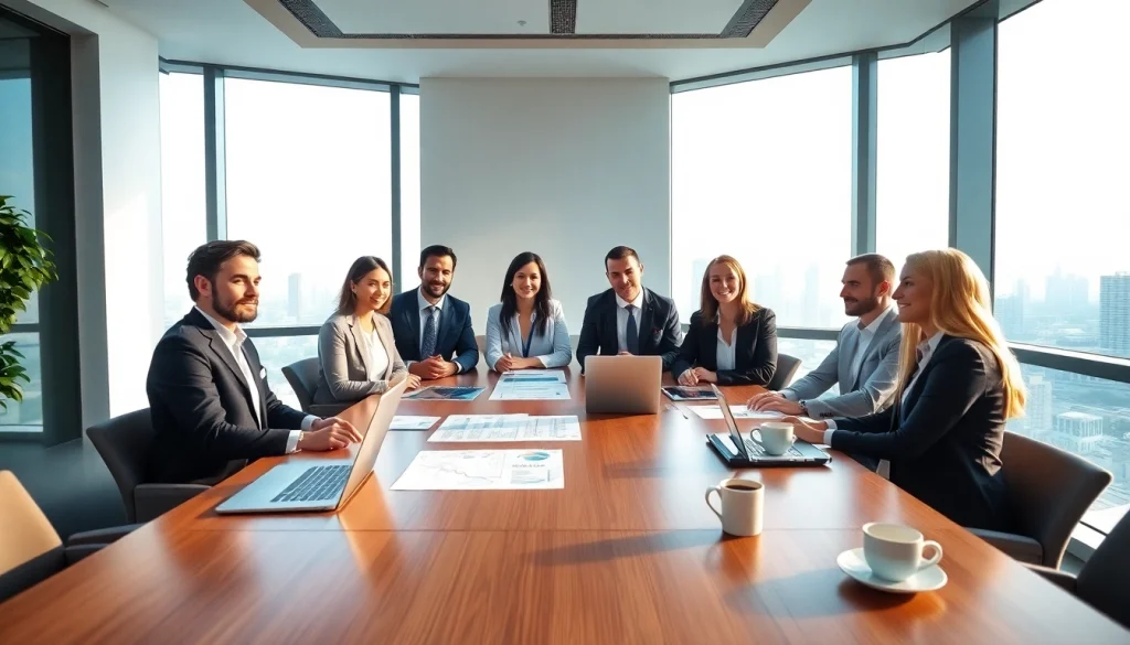 Expert consultants discussing VAT Services in UAE in a professional office setting.