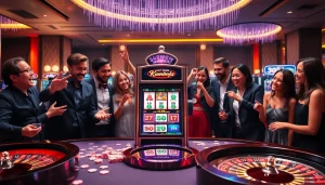 Experience the thrill of winning on slot server kamboja with vibrant casino scenes and engaging gameplay.