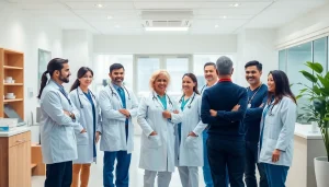 Visit https://www.medexdtc.com to see a dedicated healthcare team engaging with patients in a modern clinic.