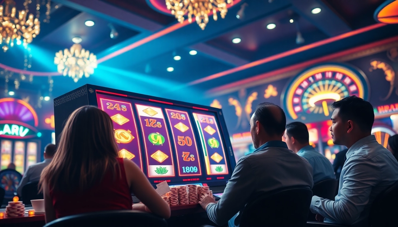 Experience the thrill of Slot Gacor Hari ini at a vibrant casino with exciting games and players.