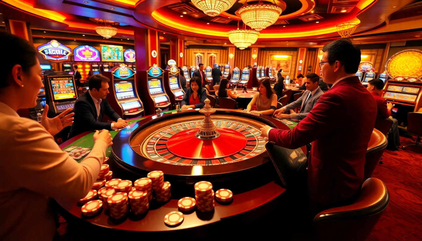 Experience the excitement of gambling at go88 click with vibrant casino tables and engaging dealers.