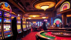 Rasakan sensasi slot Dewanaga89 dengan visual kasino yang berwarna-warni menampilkan gameplay yang mendebarkan.