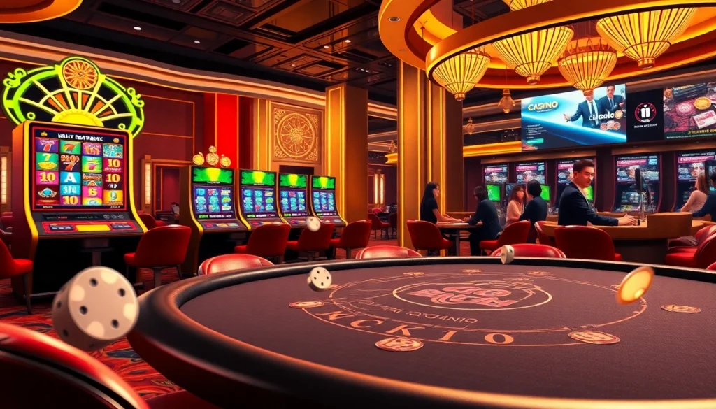 Experience the thrill of Slot Gacor Hari ini with exciting poker games, vibrant slot machines, and casino ambiance.