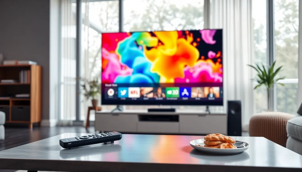 Engage with high-quality IPTV service on https://bosstv.ca in a cozy living room setup.