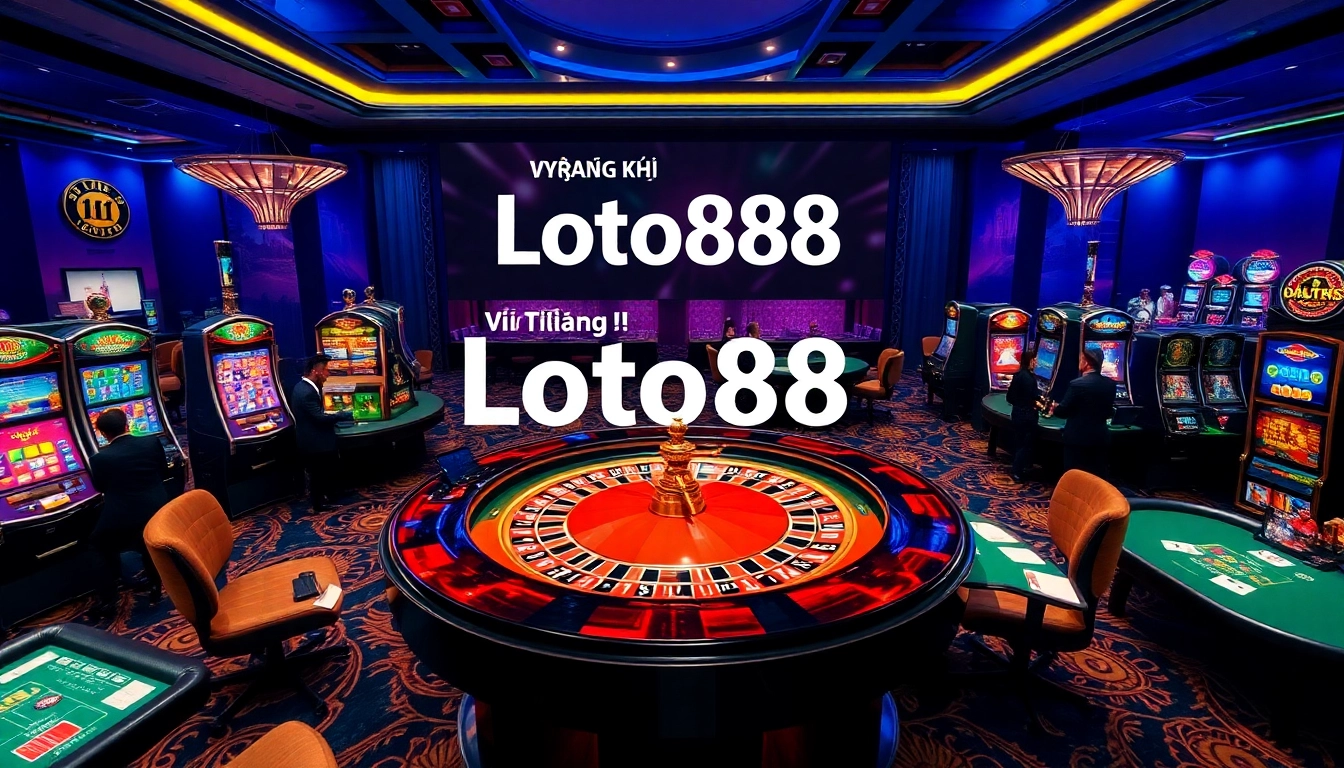 Exciting roulette and slot machines scene for Đăng Ký Loto188, inviting players to a premium gaming experience.