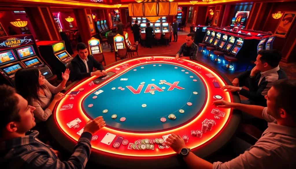 Experience the excitement of the vmax game at a luxurious casino table.