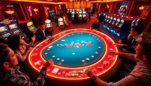 Experience the excitement of the vmax game at a luxurious casino table.