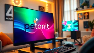 Menampilkan petanitoto di lingkungan permainan online modern dengan suasana ceria.