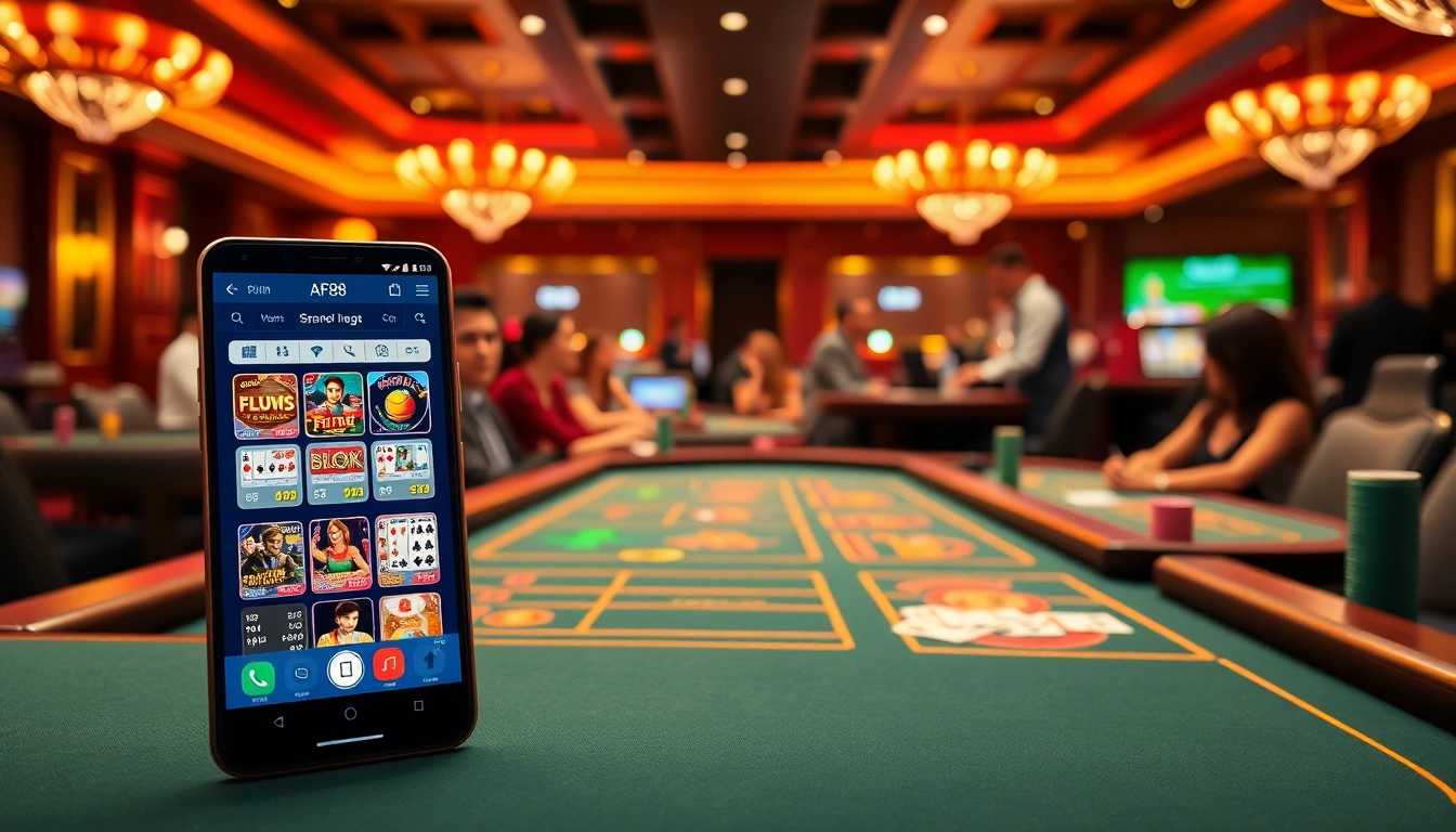 Engage with the excitement of the AF88 APP as players enjoy diverse casino games.