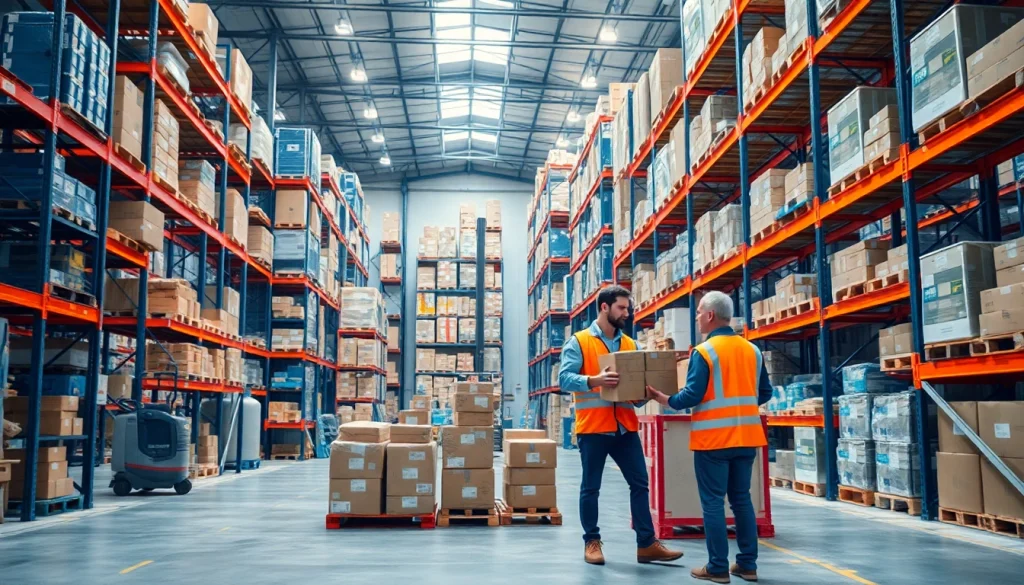 Efficiently managing warehousing activities in a well-organized storage facility.
