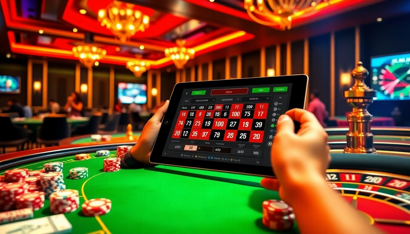 Sbobet link alternatif showcased in a vibrant casino scene with engaging players and online betting.