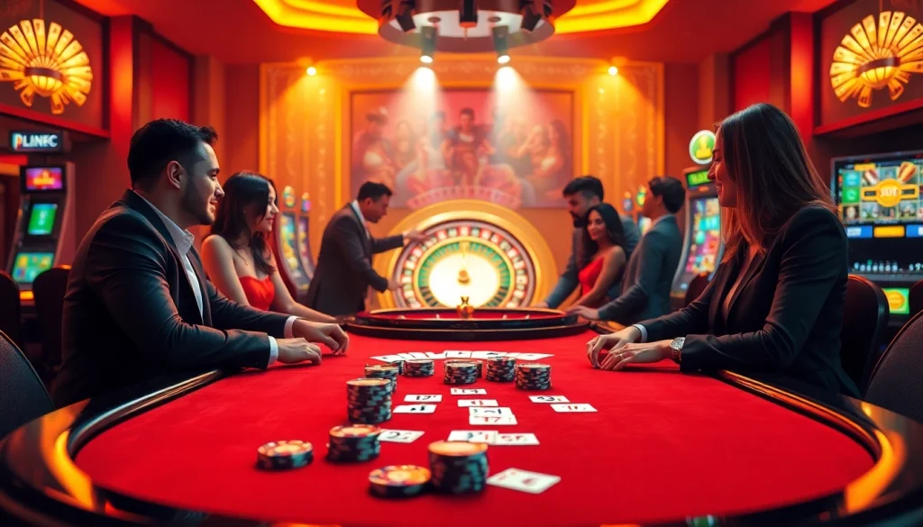 The vibrant casino scene captures players engaged in professional gambling, highlighting the hidden wiki official for secure betting.