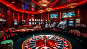 Experience thrilling gaming action at go 88 with vibrant slot machines and strategic betting.