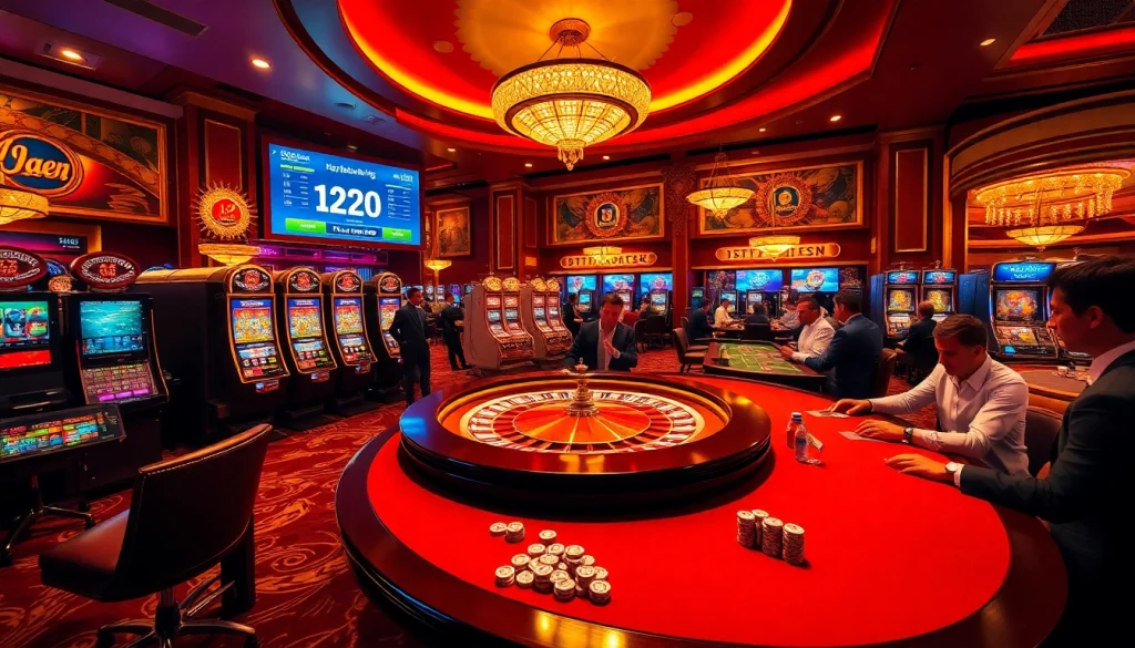 Exciting casino gaming scene featuring https://123b.ing/ rules and vibrant tables.