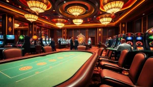 Experience high-stakes excitement at the top club with thrilling poker games and sparkling slot machines.
