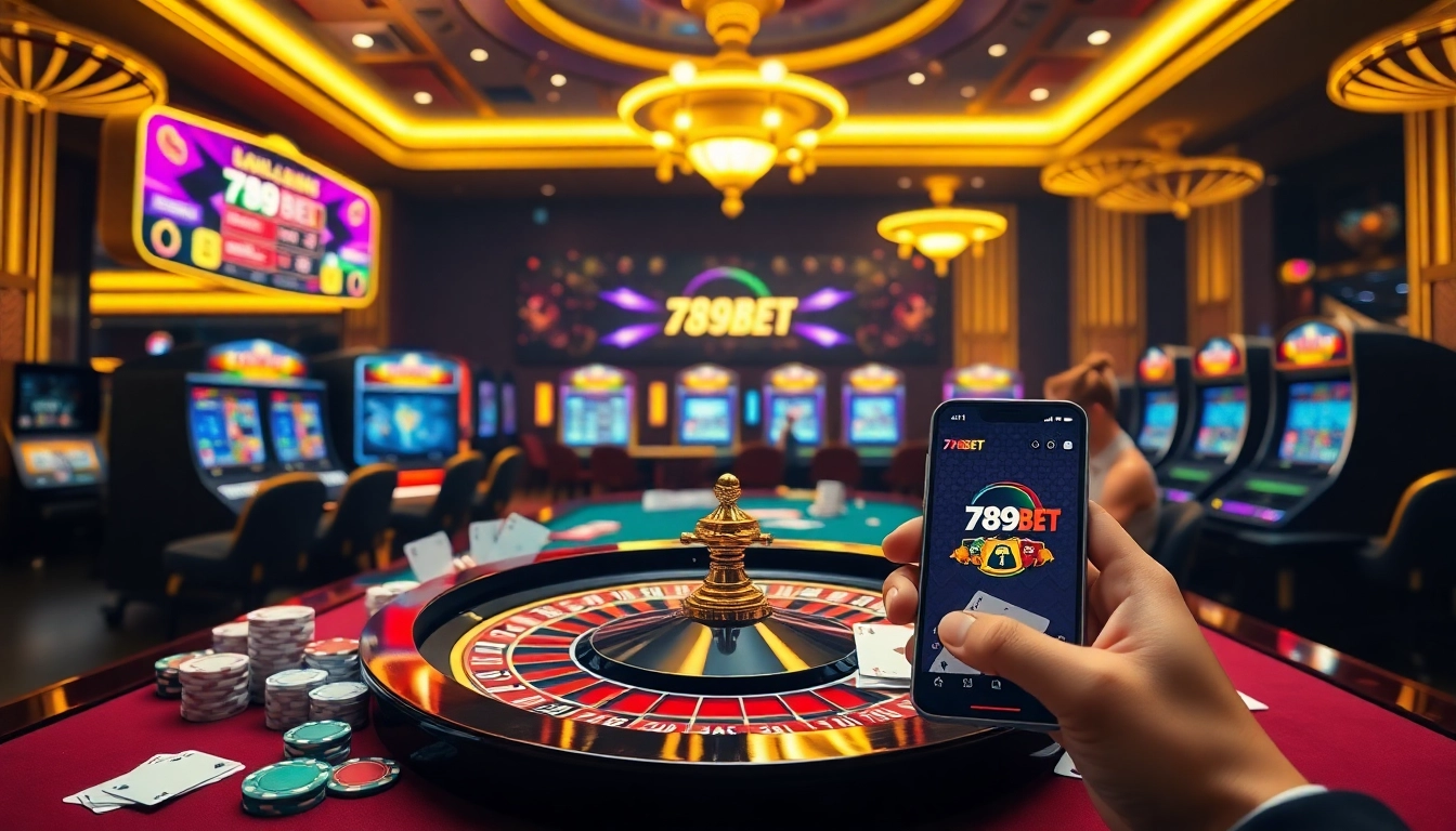 Experience the excitement of casino gaming with 789BET's vibrant online atmosphere, featuring roulette and poker.
