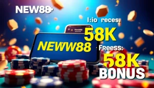 Exciting banner for new88go.com showcasing online betting with a smartphone app and poker chips.
