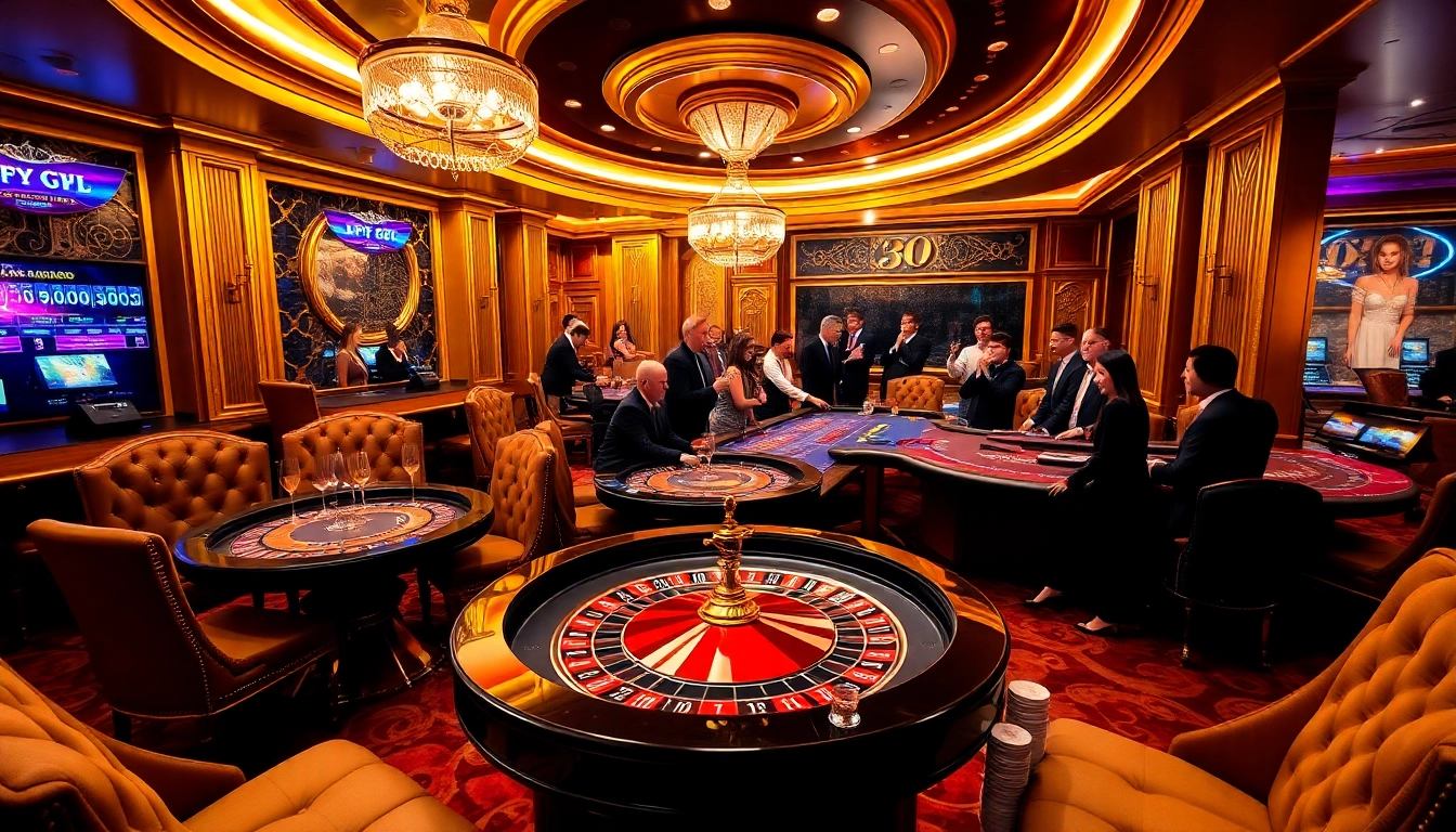 Experience exclusivity in the Clube VIP HHBET within a luxurious casino setting.
