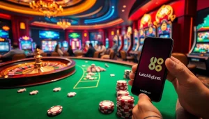 Players enjoy a thrilling gaming experience at loto188.gb.net with vibrant casino elements.