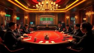 Experience thrilling poker action at rikvip368.com with luxurious casino ambiance and exciting atmosphere.